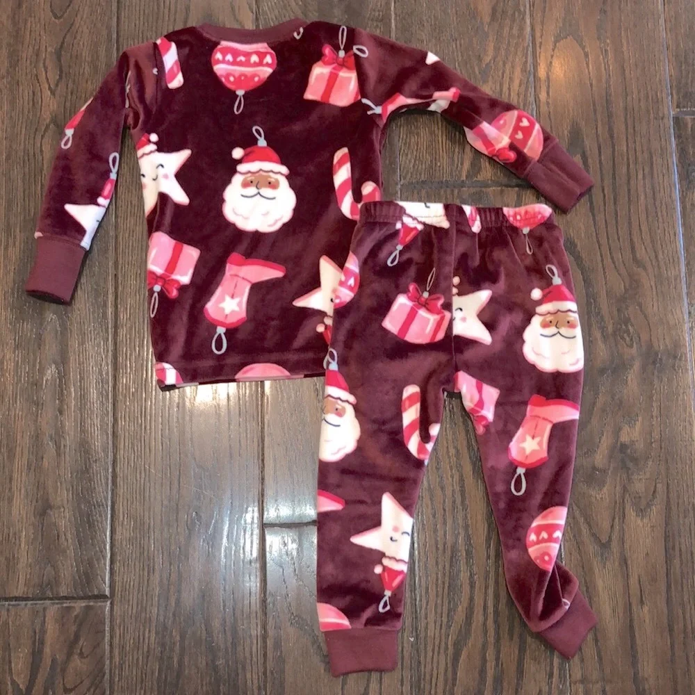 Carters Christmas Santa pajamas set size 12 months